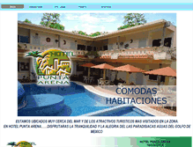 Tablet Screenshot of hotelpuntaarena.com.mx